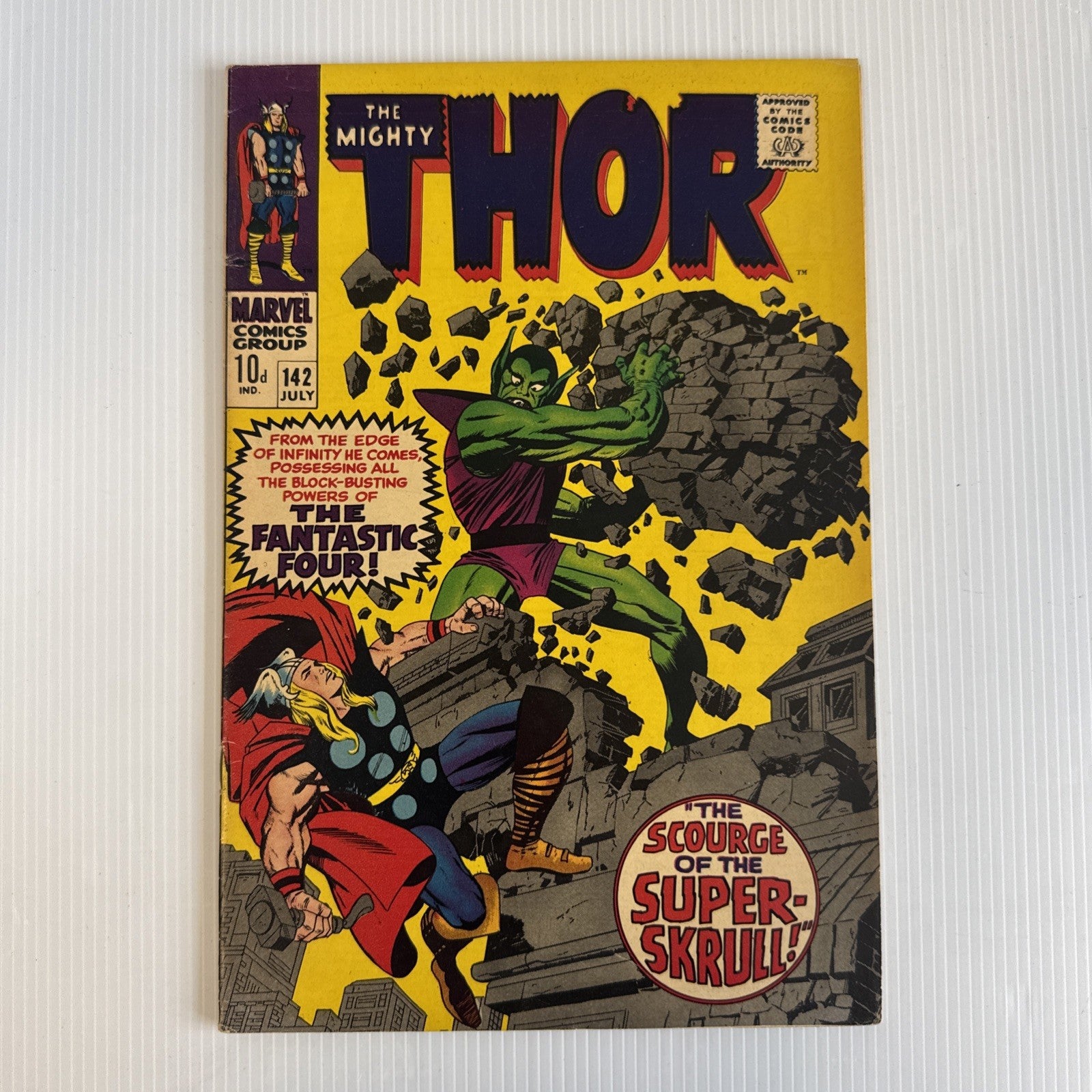 The Mighty Thor #142 1967 FN Pence Copy0