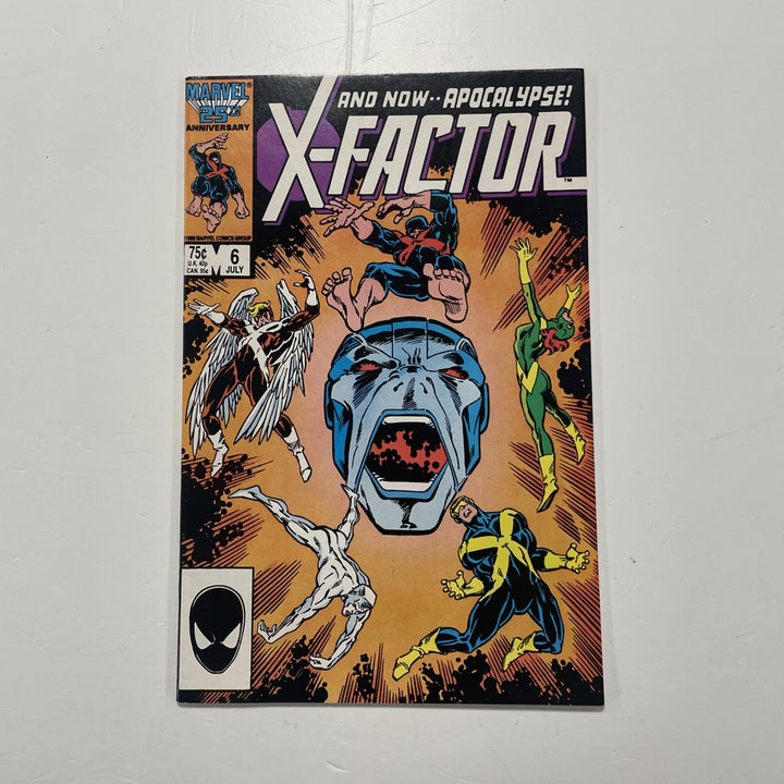 X-factor #6 1986 FN/VF 1st Full Appearance of Apocalypse (2)0