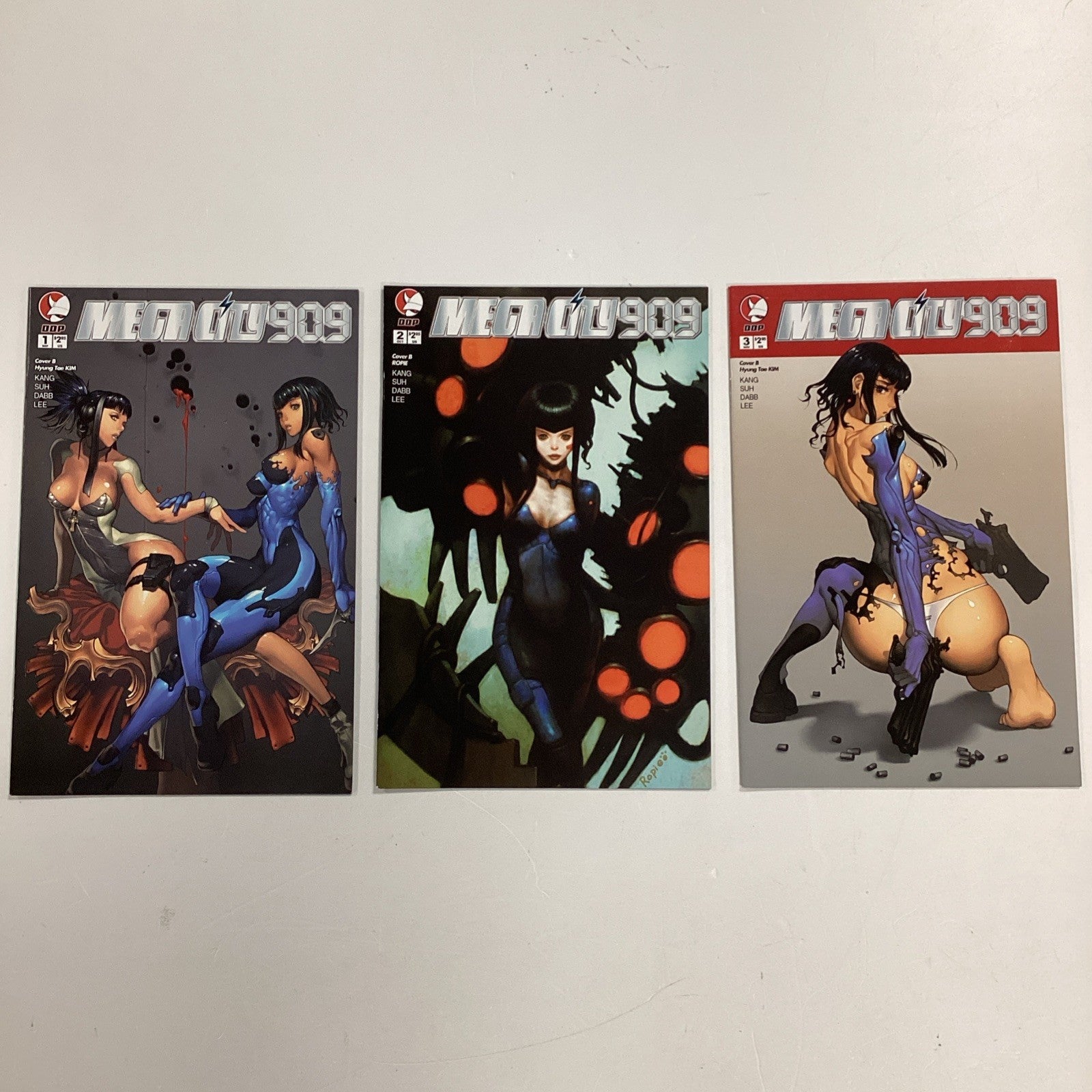 Mega City 909 #1-3 2004 VF+ Cover B Hyung Tae Kim & Ropie4