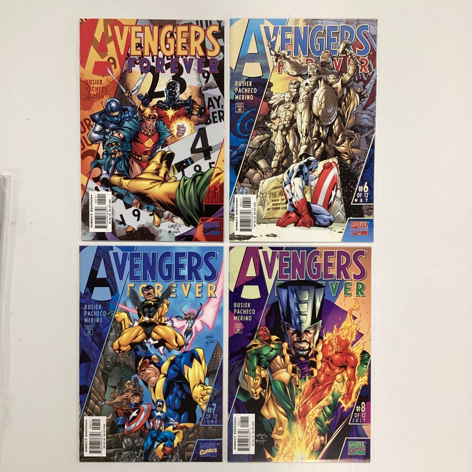 Avengers Forever #1-12 1998 Approx VF to VF/NM  Complete Set **4 variants of #42