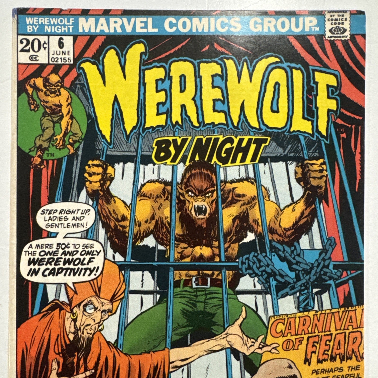 Werewolf by Night #6 1973 FN/VF Ploog Art Distributers Spray1