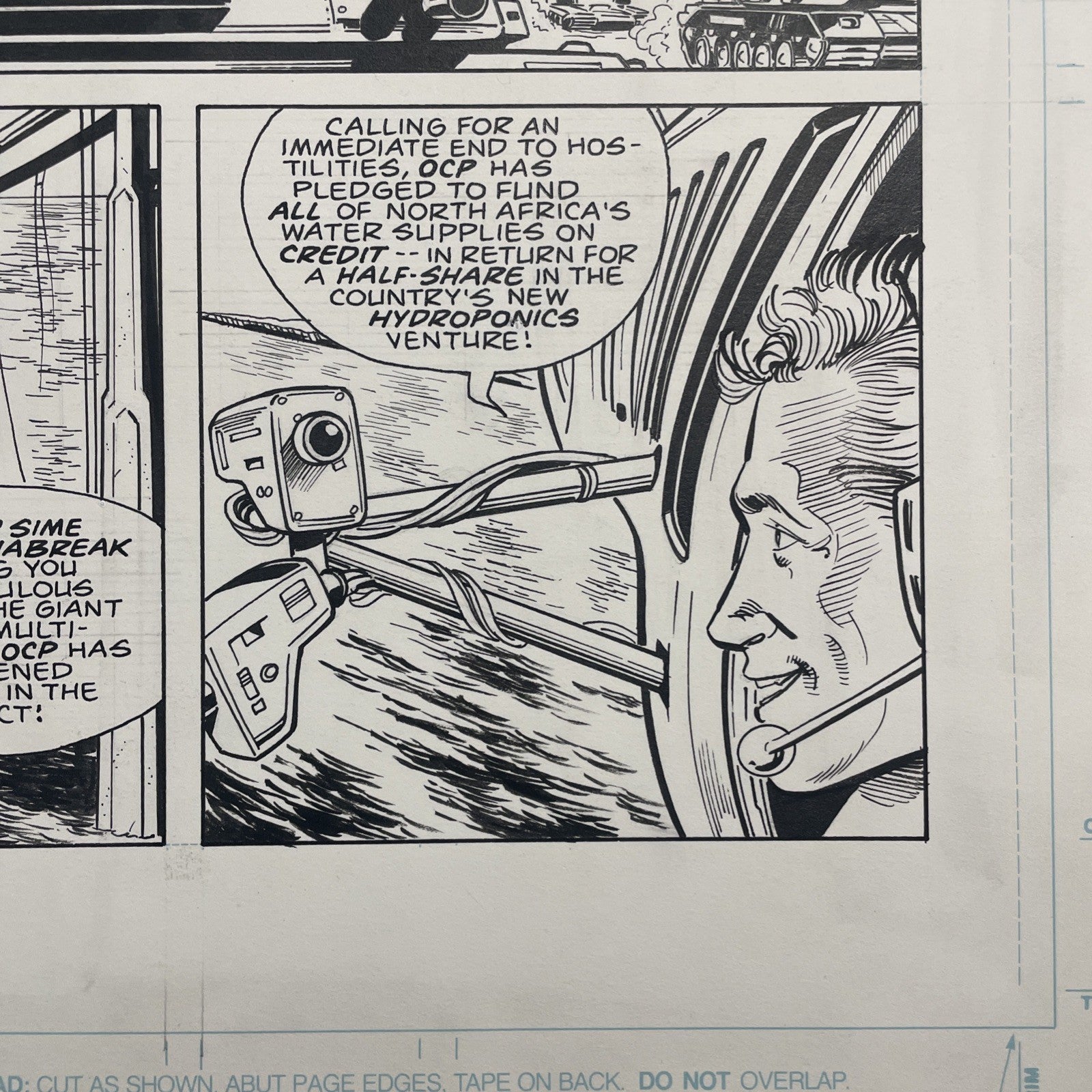 Lee Sullivan Original Art for Marvel's Robocop #6 Page 27 19907