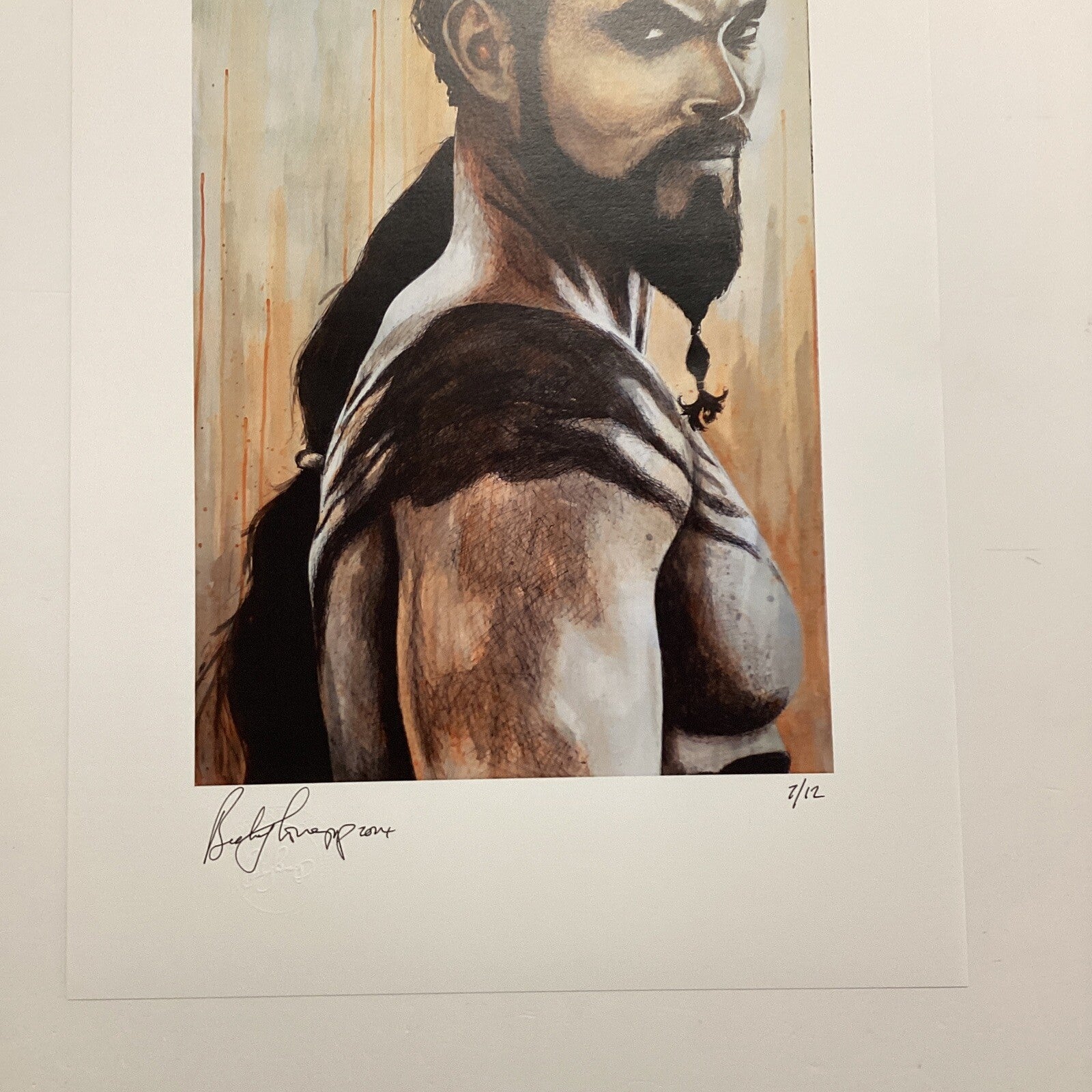 Khal Drogo Signed Art Print by Becky Knapp3