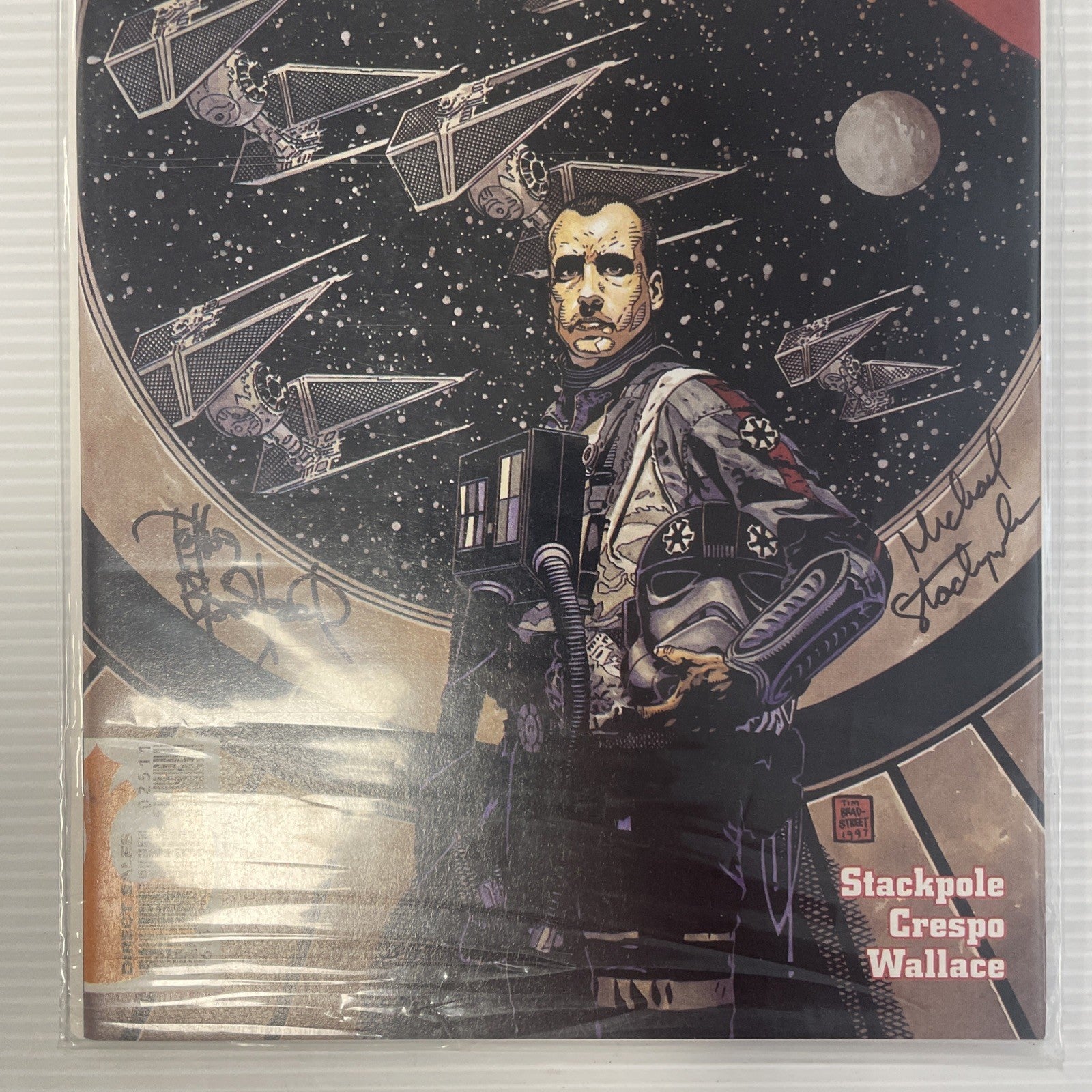 Star Wars: X-Wing - Rogue Squadron #25 1997 Signed Stackpole & Bradstreet DF CoA2