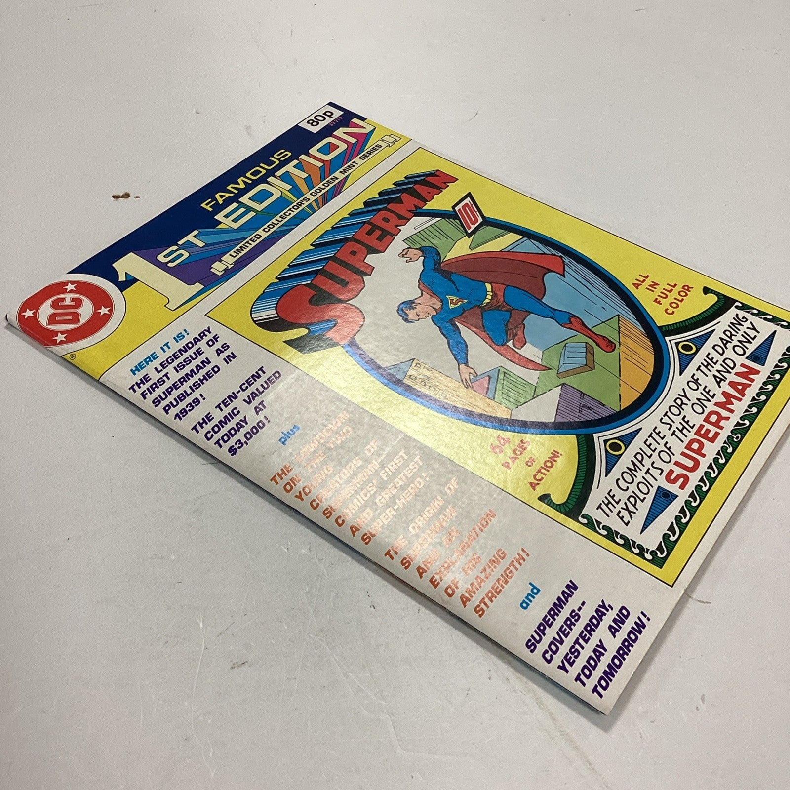 DC Famous 1st Edition Superman #1 1979 VF Pence Copy3