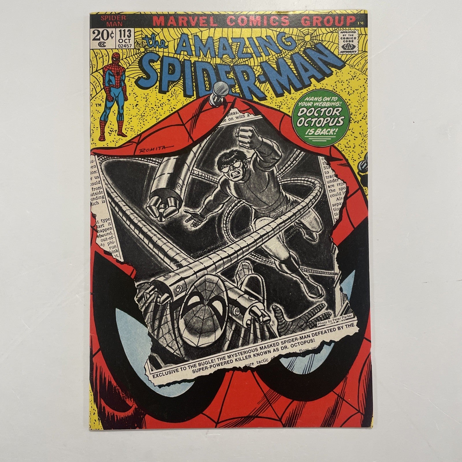 Amazing Spider-Man #113 1972 FN/VF 1st Appearance of Hammerhead *See Description0