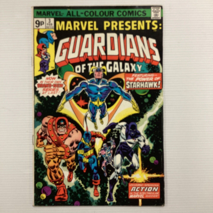 Marvel Presents #3 1975 FN 1st Solo Guardians Of The Galaxy Pence Copy