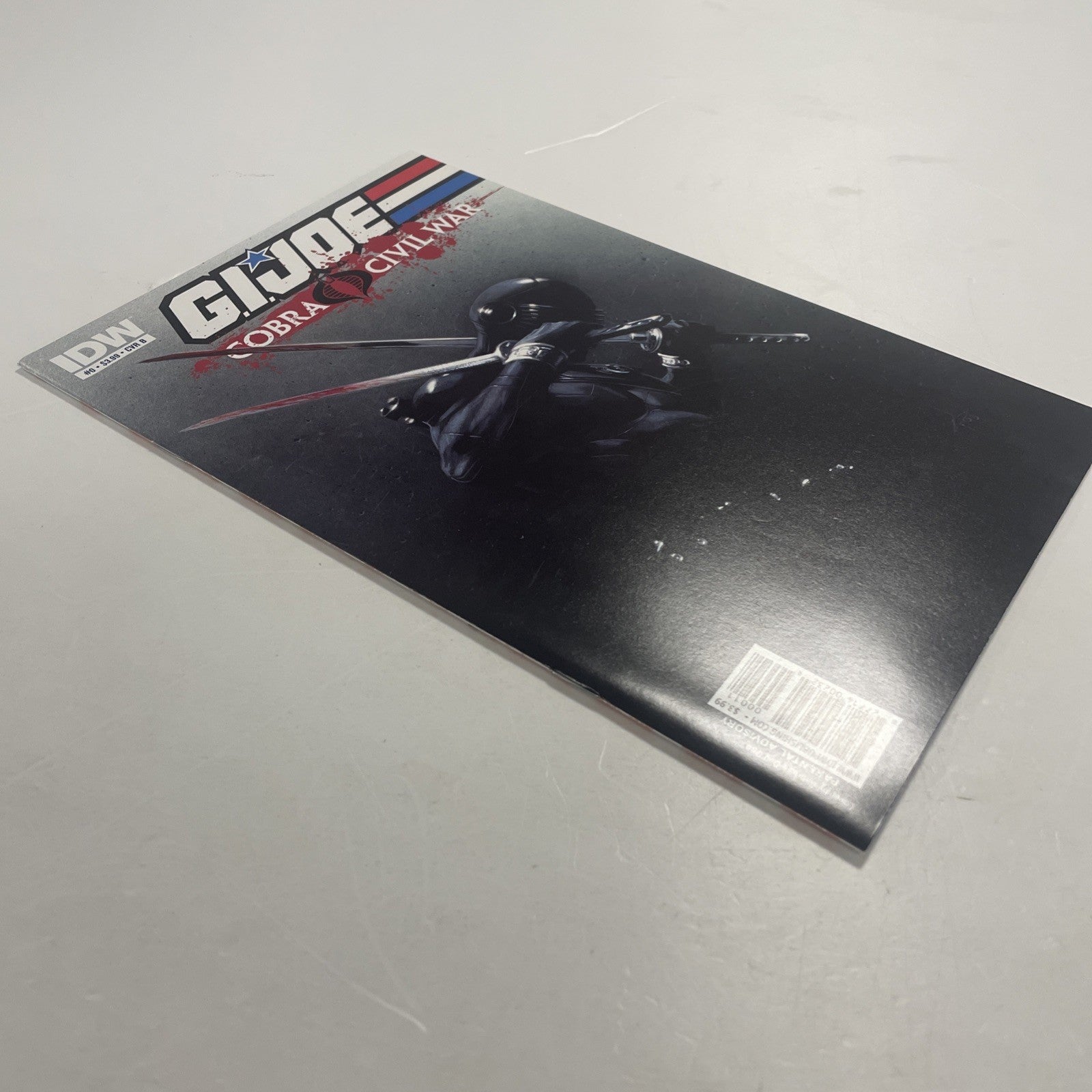 G.I. Joe Cobra Civil War #0 2011 NM Dell'Otto Snake Eyes Variant Cover B3
