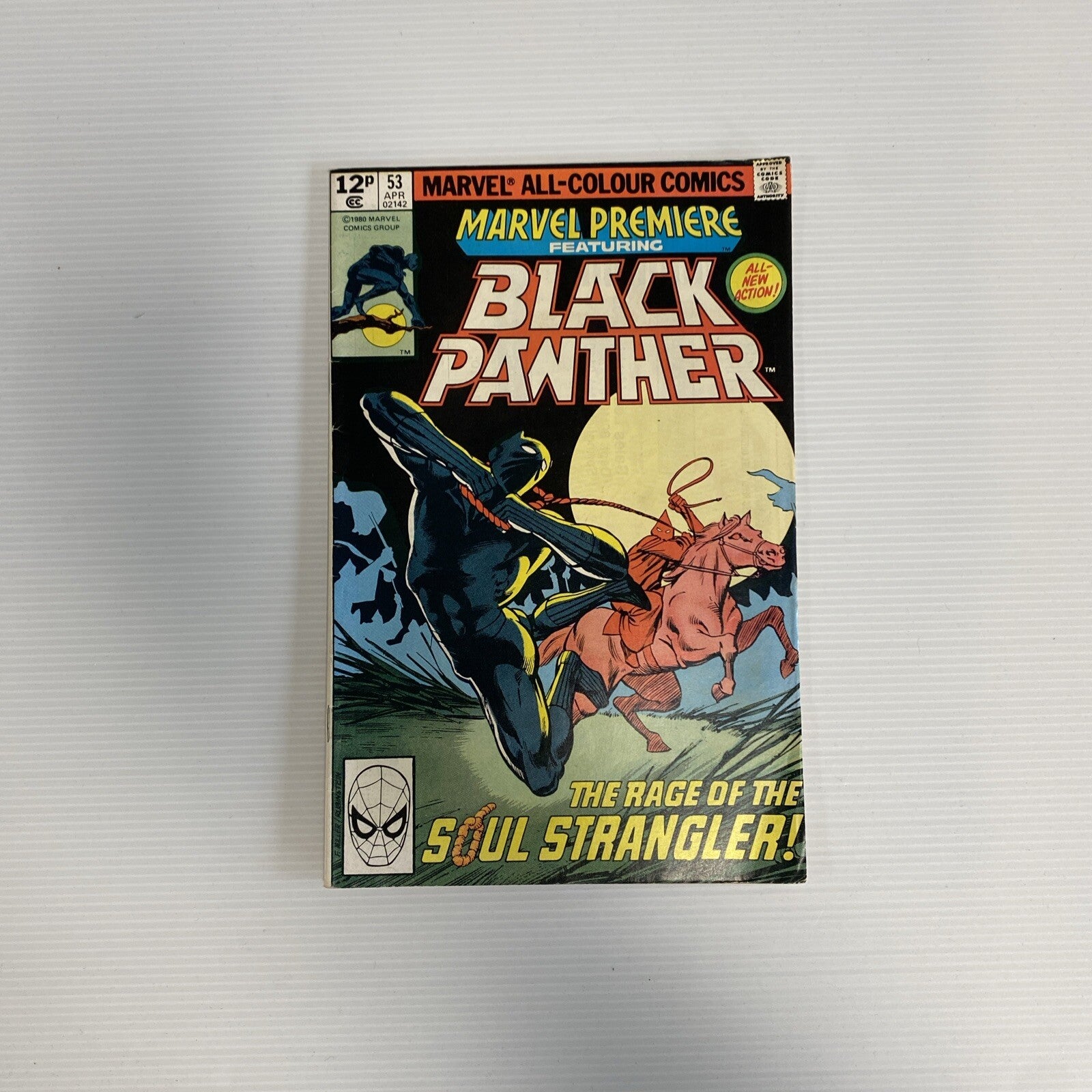 Marvel Premiere #53 Black Panther 1980 FN/VF Controversial cover Pence Copy0