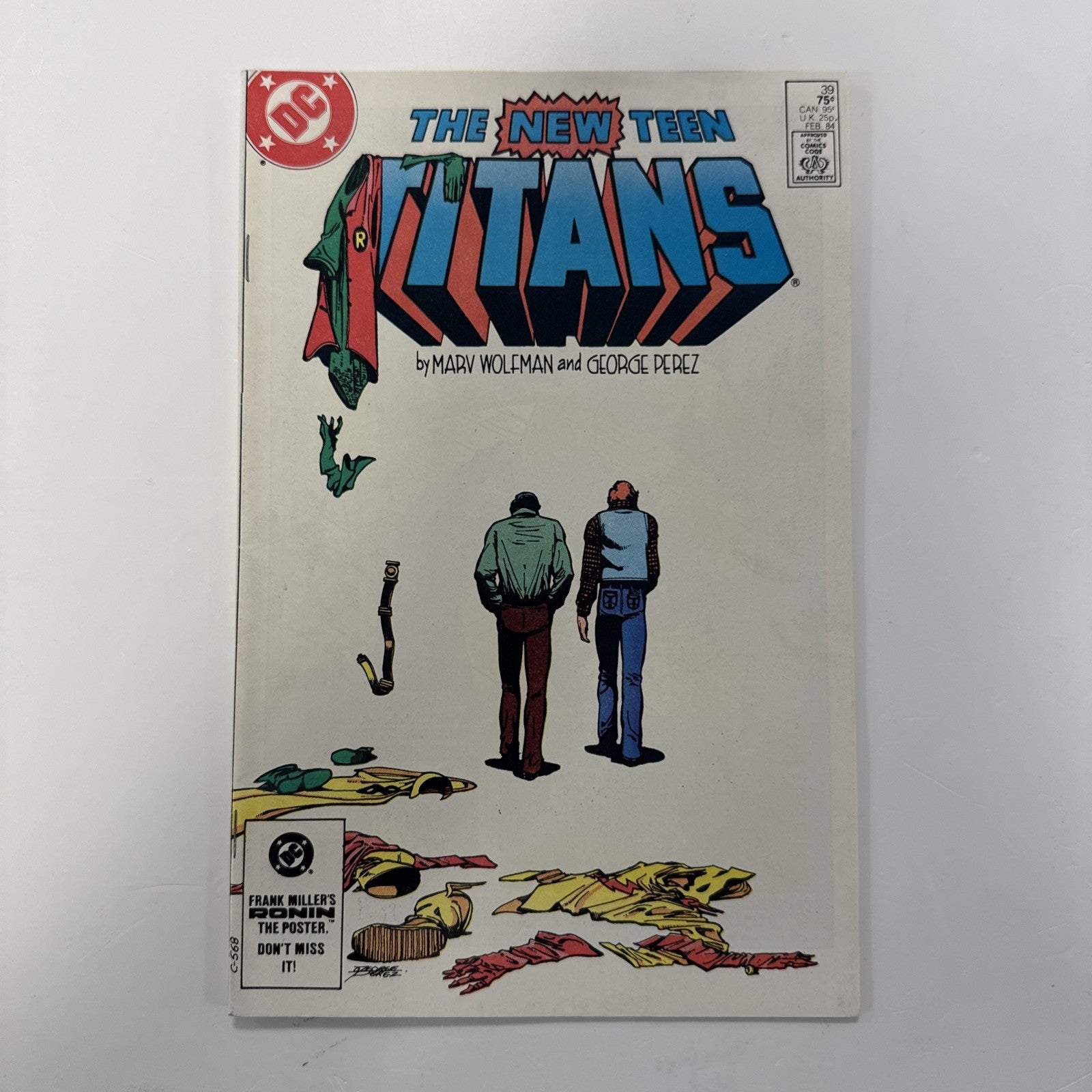 The New Teen Titans #39 1984 VF Final Appearance Of Dick Grayson As Robin0