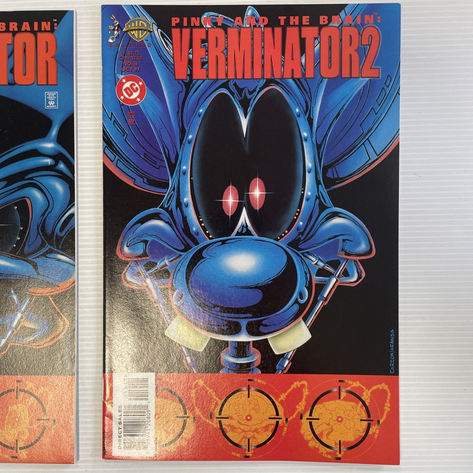 Pinky and the Brain #3 & #16 1996 1997 VF/NM Terminator Homage Covers2
