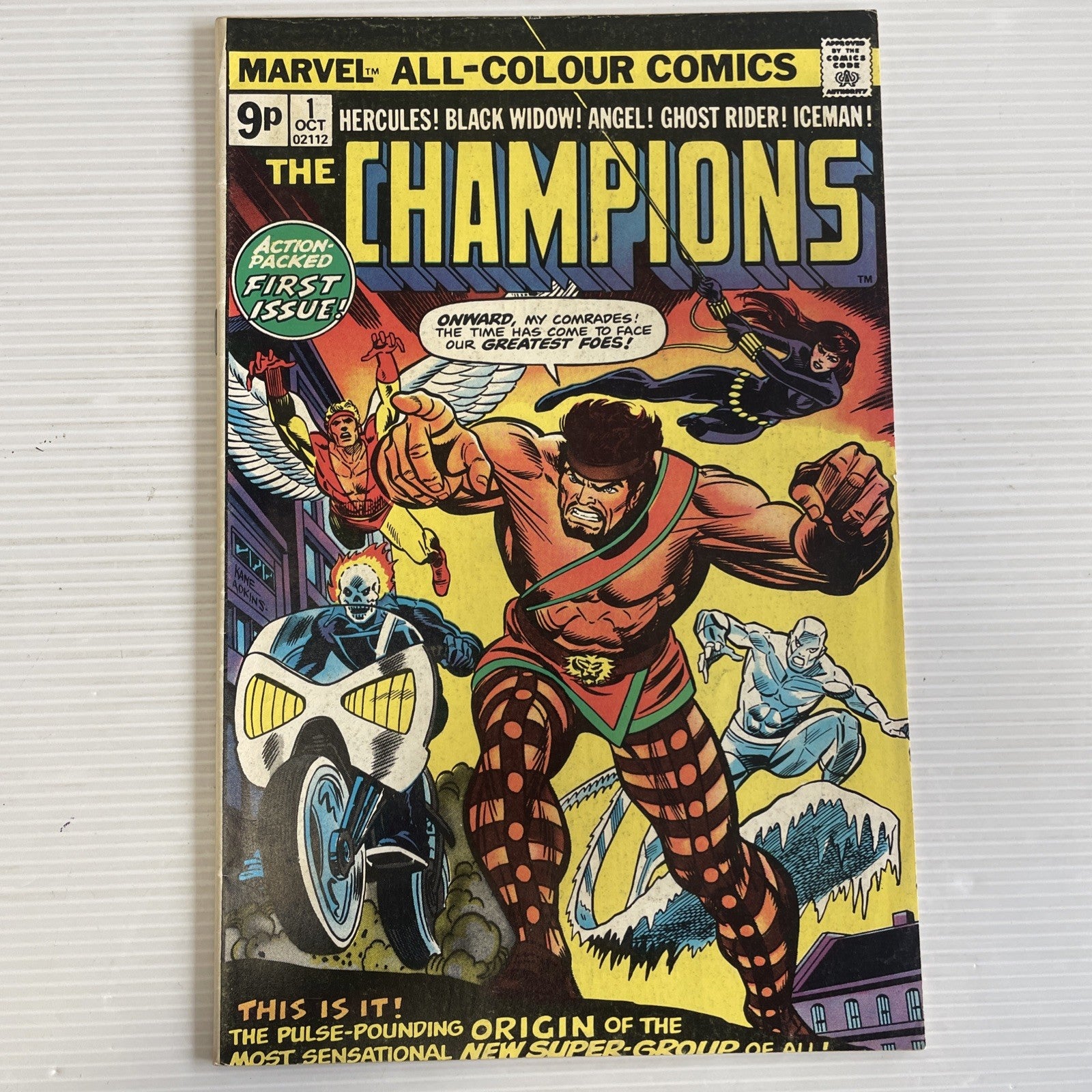 Champions #1 Marvel 1975 FN+ Pence Copy0
