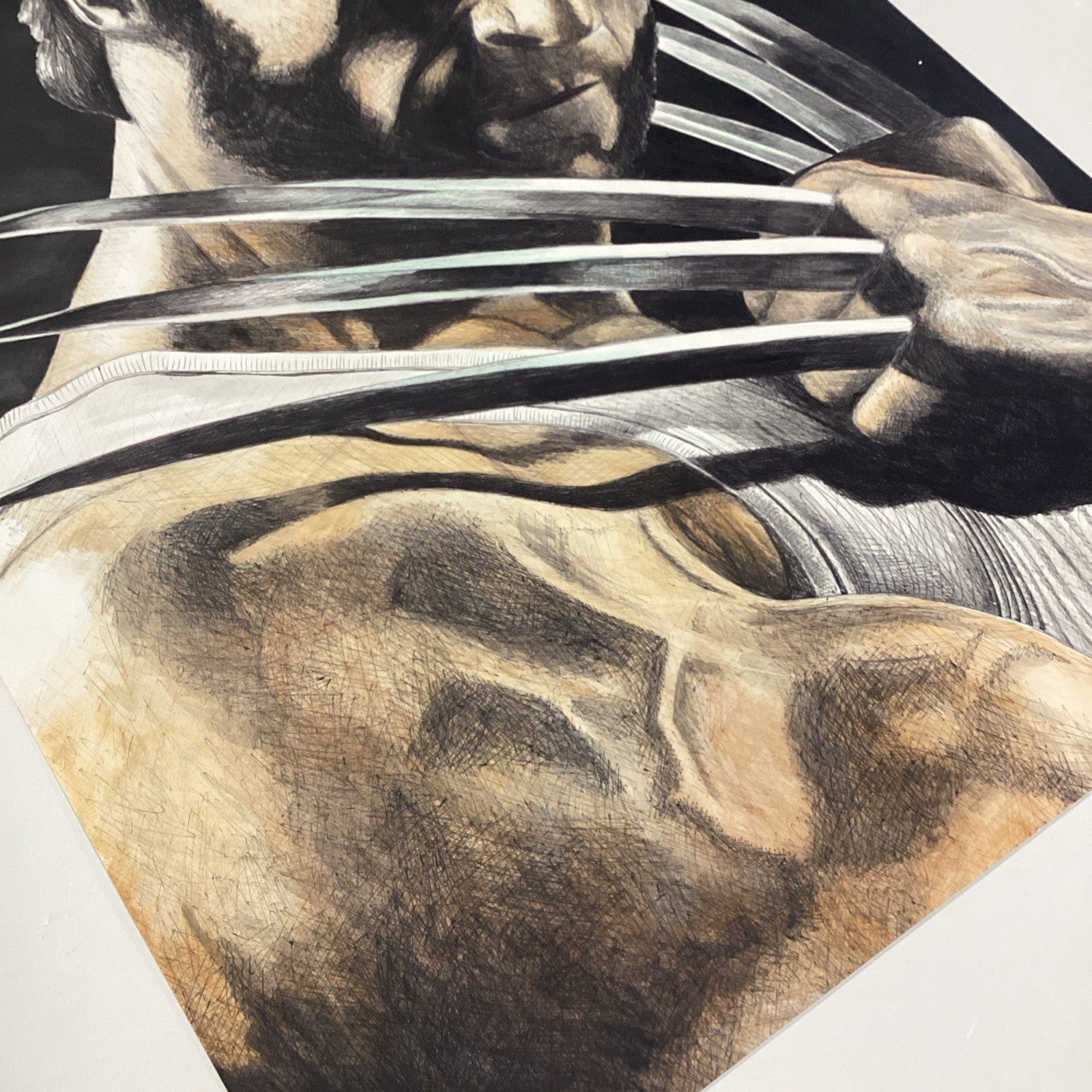 Wolverine Original Art by Becky Knapp with COA (80x59cm)5