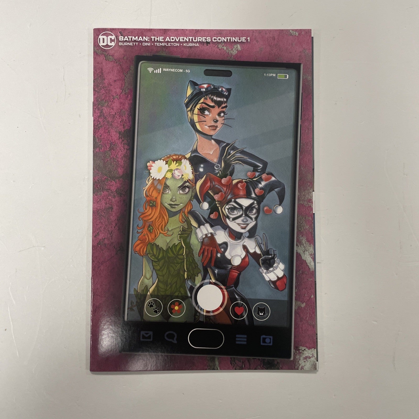 Batman The Adventures Continue #1 2018 Chrissie Zullo Cell Phone Variant0