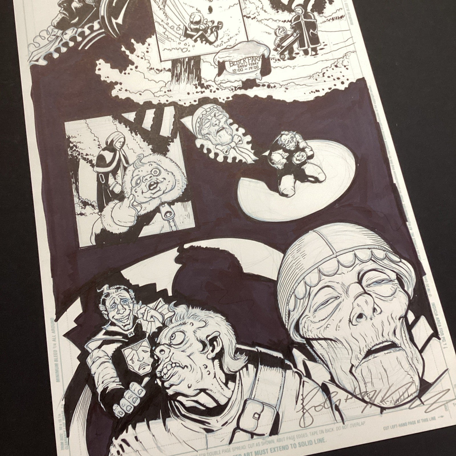Original Artwork for Judge Dredd Otto Sump Page 8 By John Higgins7