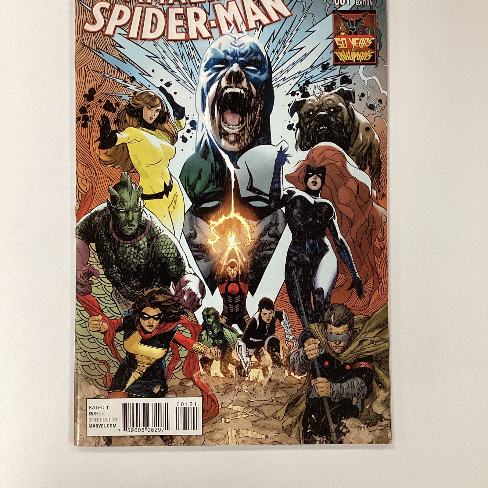 Amazing Spider-Man #1 2015 NM 1:50 Sook Inhumans Variant2