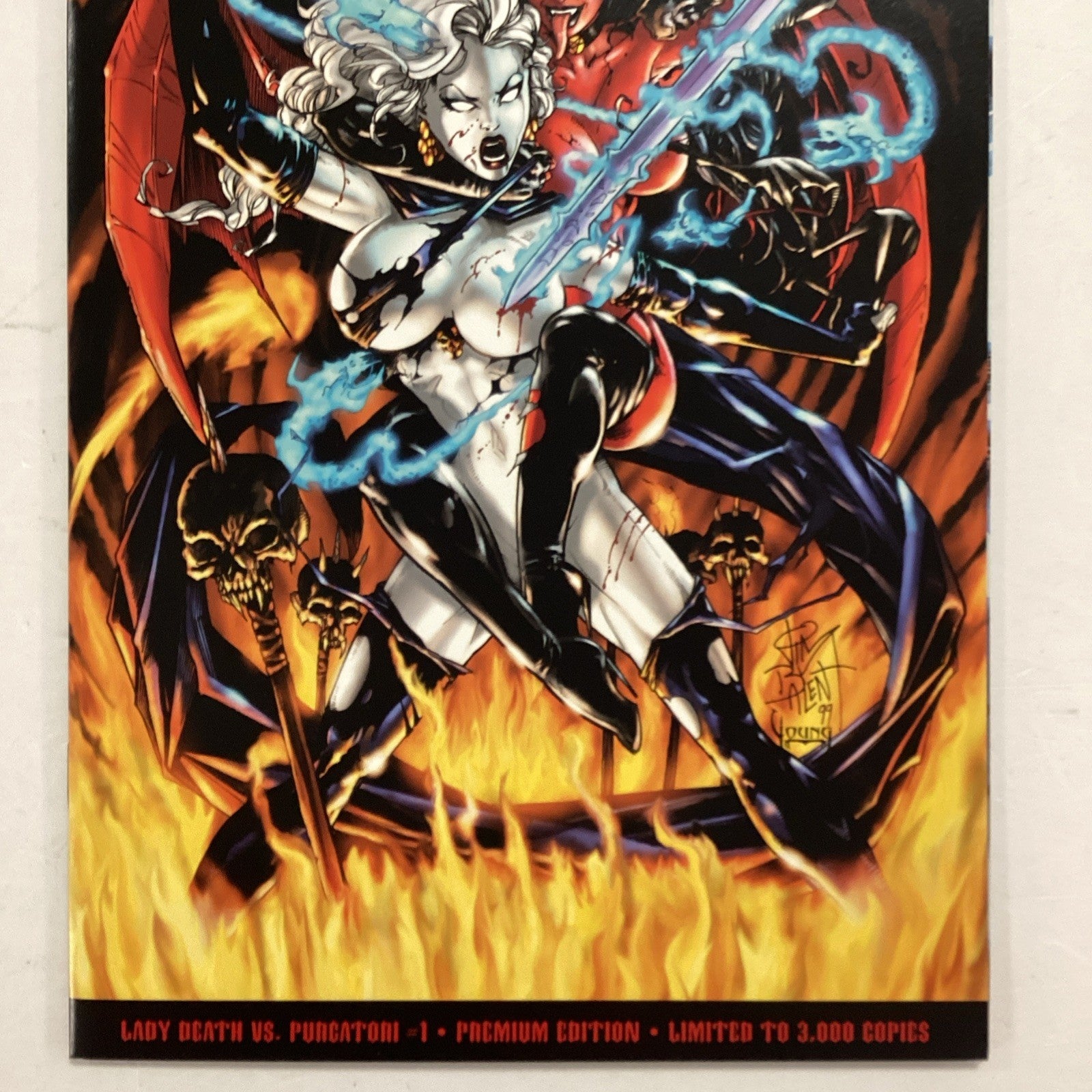 Lady Death Vs Purgatori #1 1999 VF/NM Premium Variant Ltd to 30002