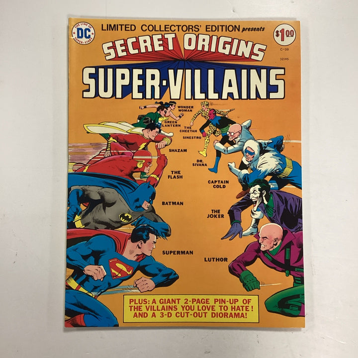 DC Limited Collectors Edition Secret Origins Super-Villains 1975 VF+0