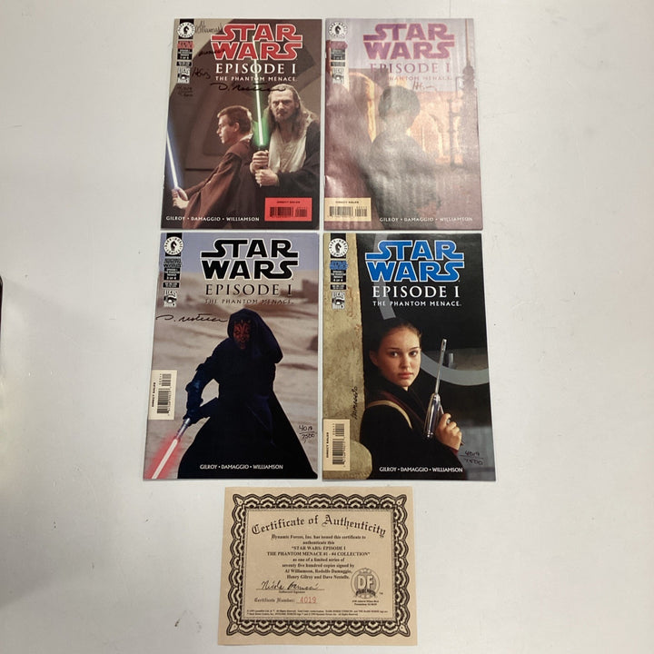 Star Wars Episode 1 The Phantom Menace #1-4 Collection Signed Dynamic Forces0