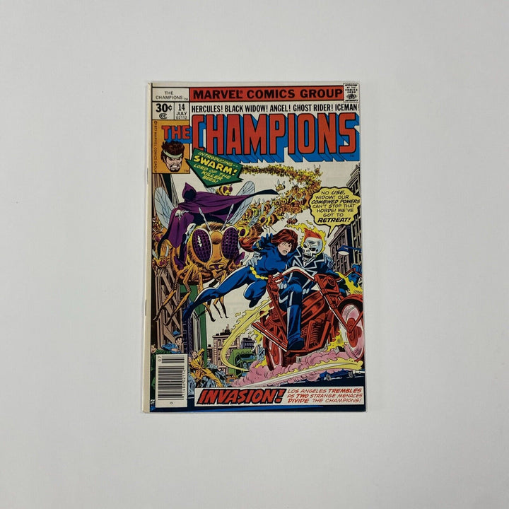 Marvel The Champions #14 1977 VF 1st appearance of Swarm Cent Copy