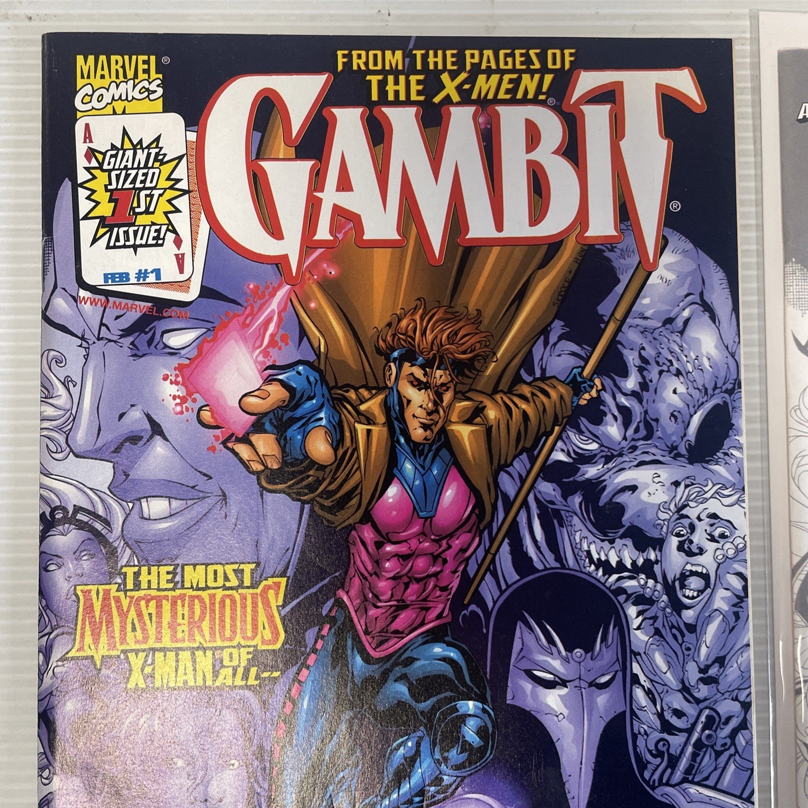 Gambit #1 1999 Marvel Authentix Limited Edition Comic 1446/7500 inc. Trade Dress2
