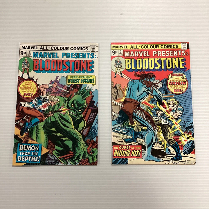 Marvel Presents Bloodstone #1-2 1975 FN/VF 1st App Ulysses Bloodstone