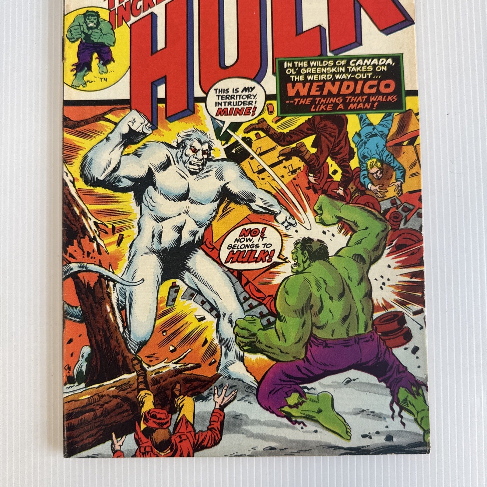 The Incredible Hulk #162 1973 VG 1st Appearance Wendigo Pence Copy **Rusted Stap2