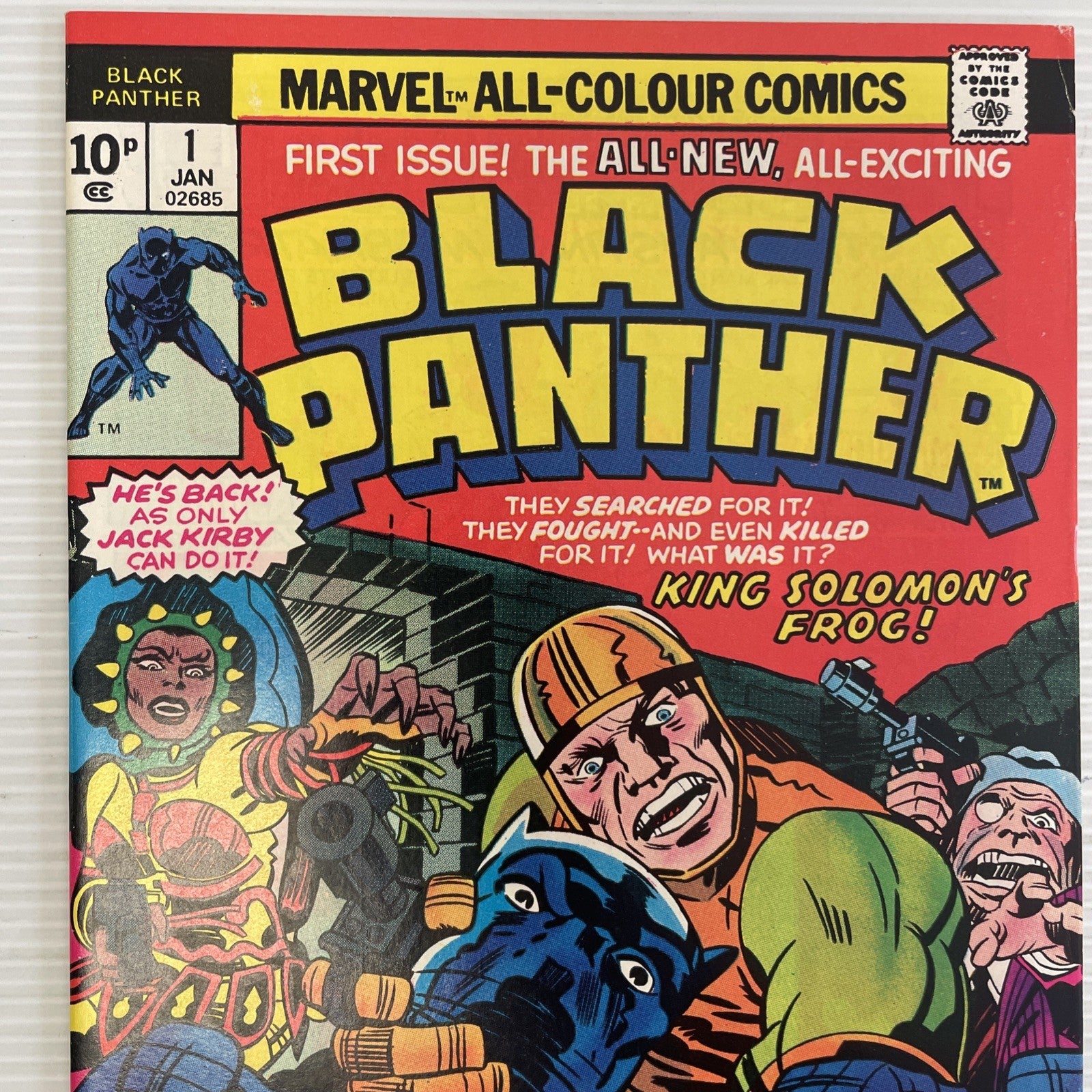 Black Panther #1 1977 FN+ Pence Copy 1st in own title1