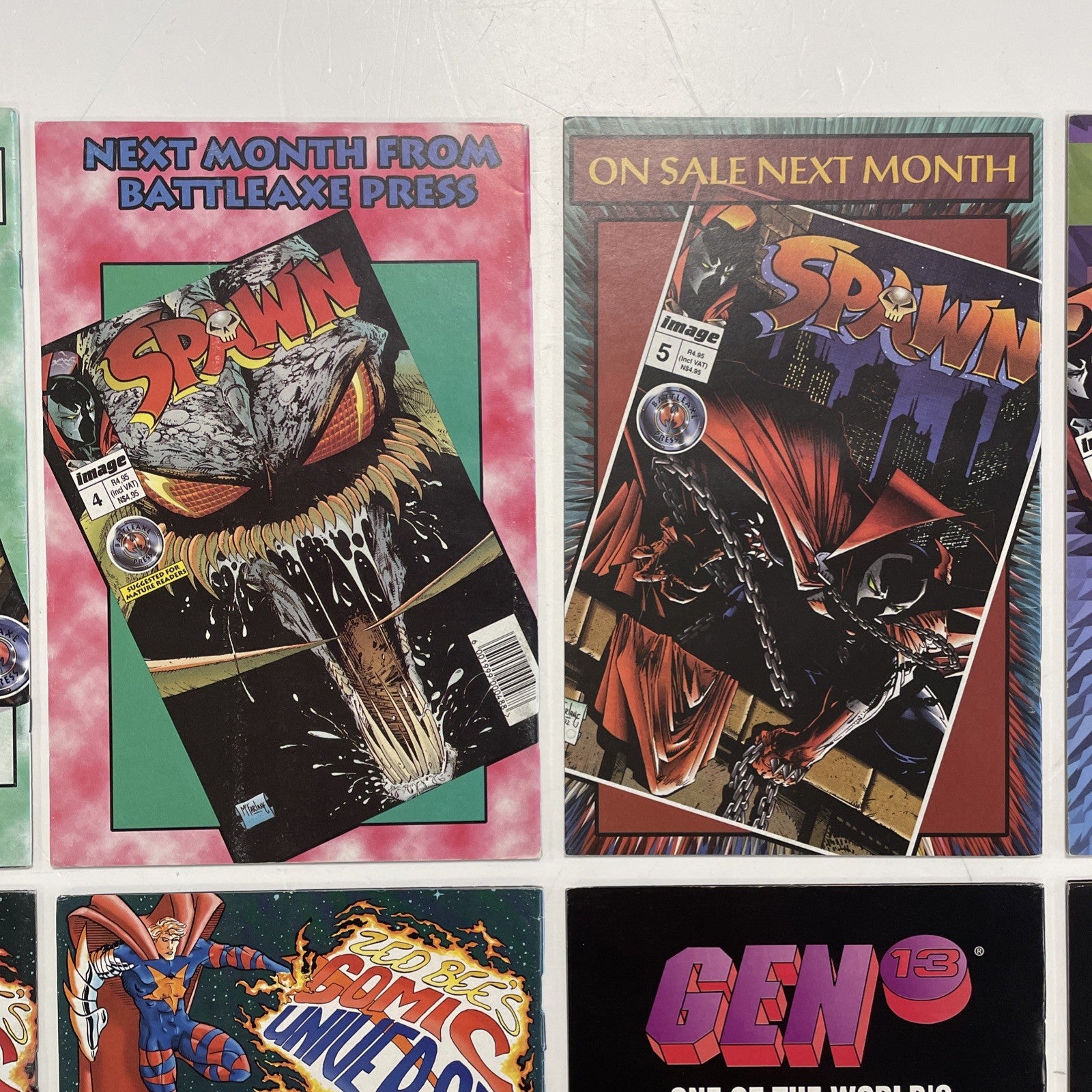Spawn #1-10 1995 RSA Battleaxe South African Reprints Complete Image McFarlane10