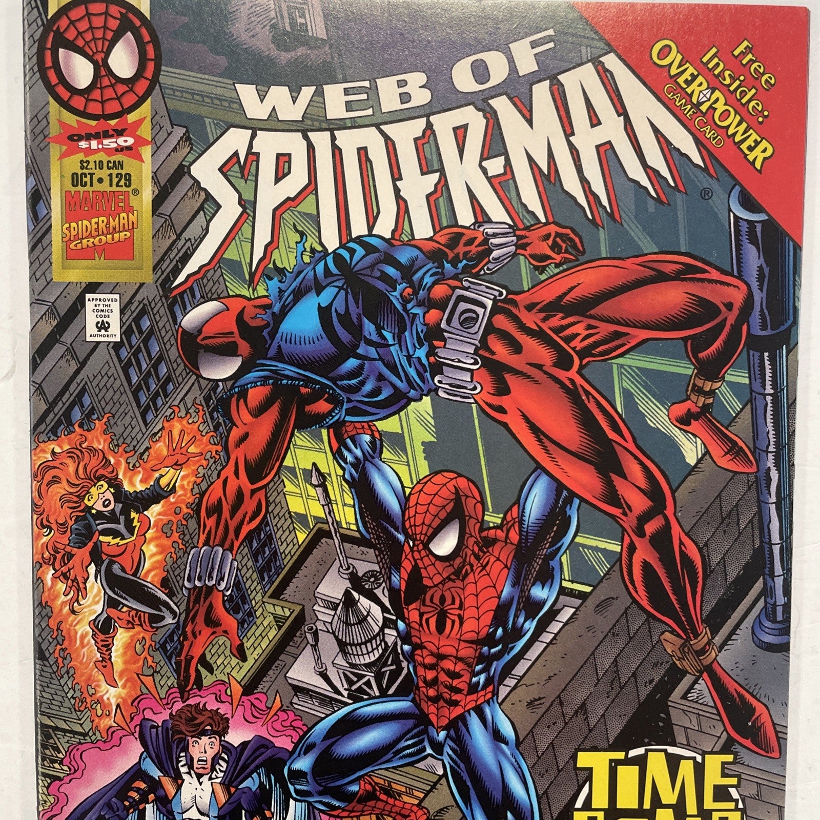 Spider-Man: Time Bomb #1-2 1995 Complete Set VF/NM inc. Over Power Cards6