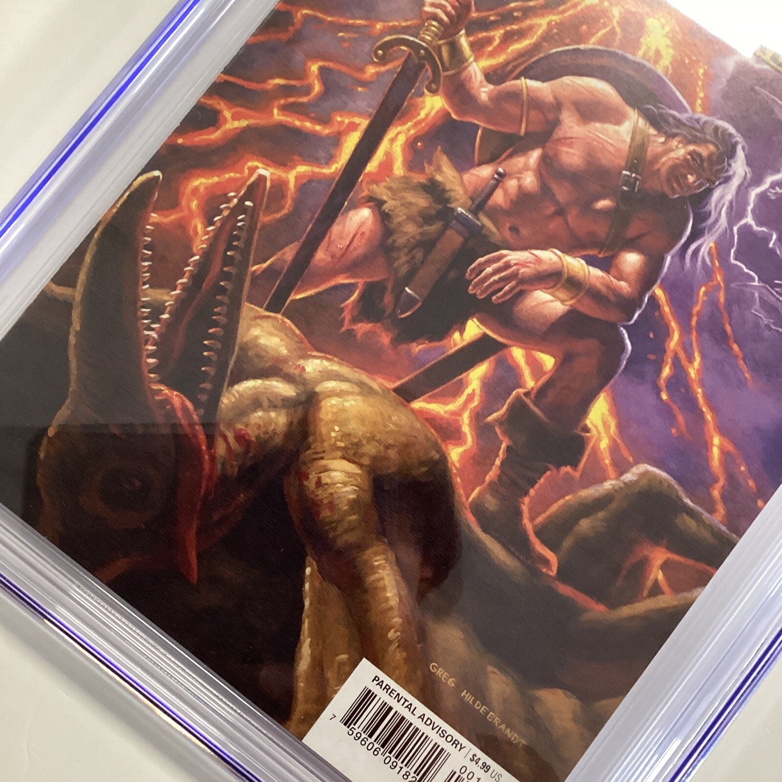 Conan The Barbarian #1 2019 CGC 9.4 White Pages Greg Hildebrandt 1:500 Variant4