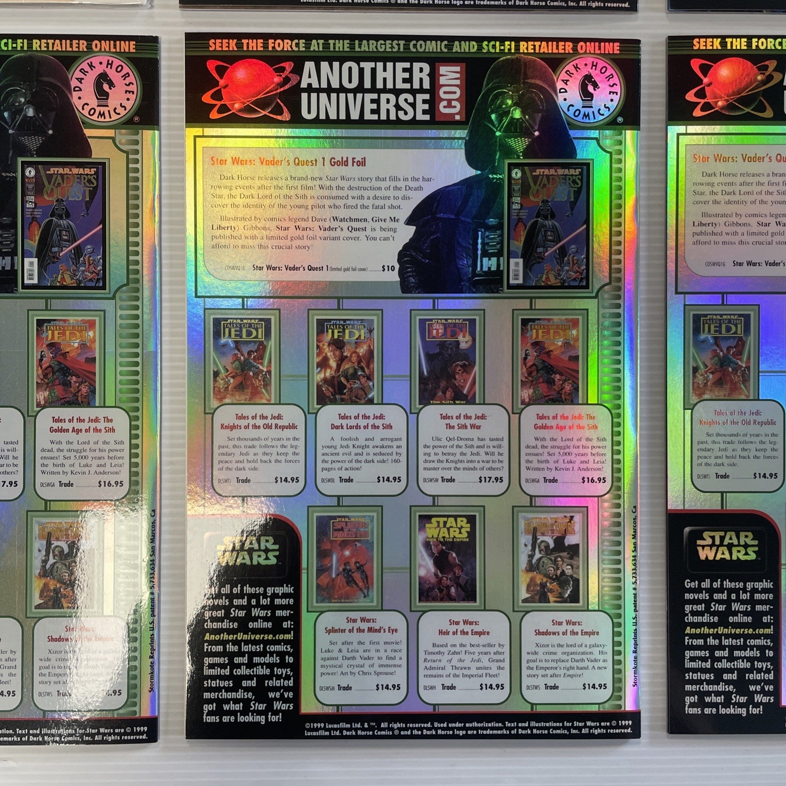 Star Wars Prelude To Rebellion #1-6 1999 Another Universe Exclusive #1 Signed13