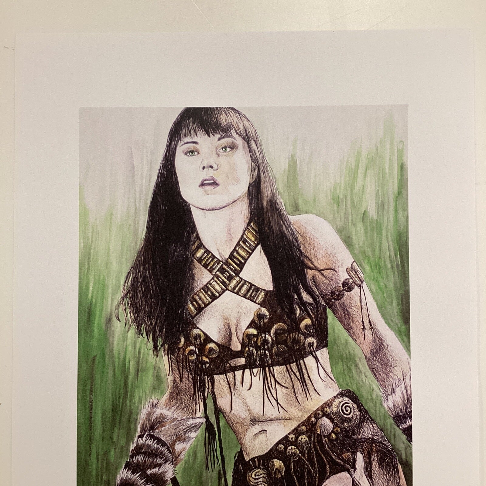 Xena Signed Art Print by Becky Knapp1