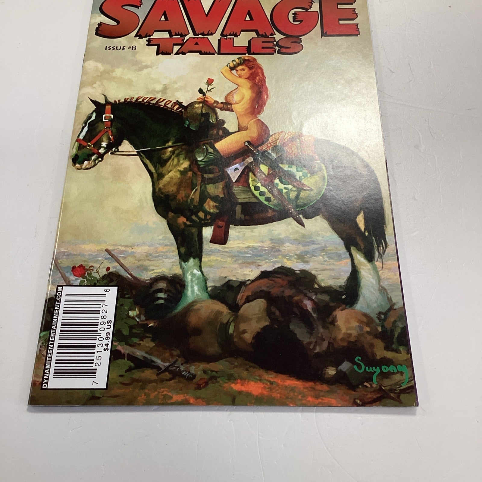 Red Sonja Savage Tales #8 2008 VF Arthur Suydam Cover2