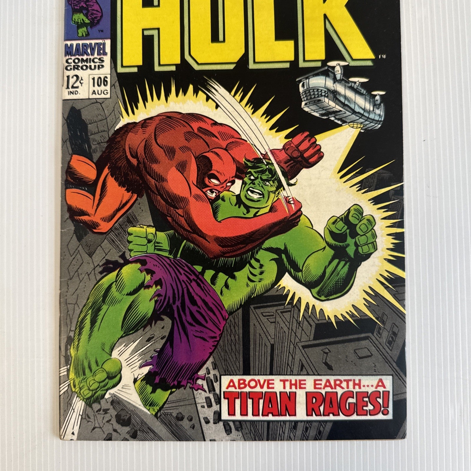 The Incredible Hulk #106 1968 FN2