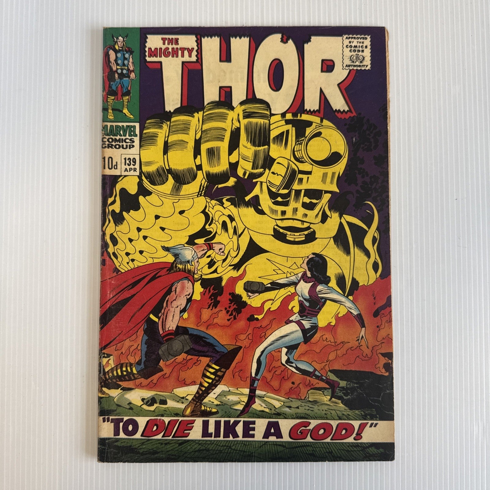 The Mighty Thor #139 1967 VG Pence Copy0