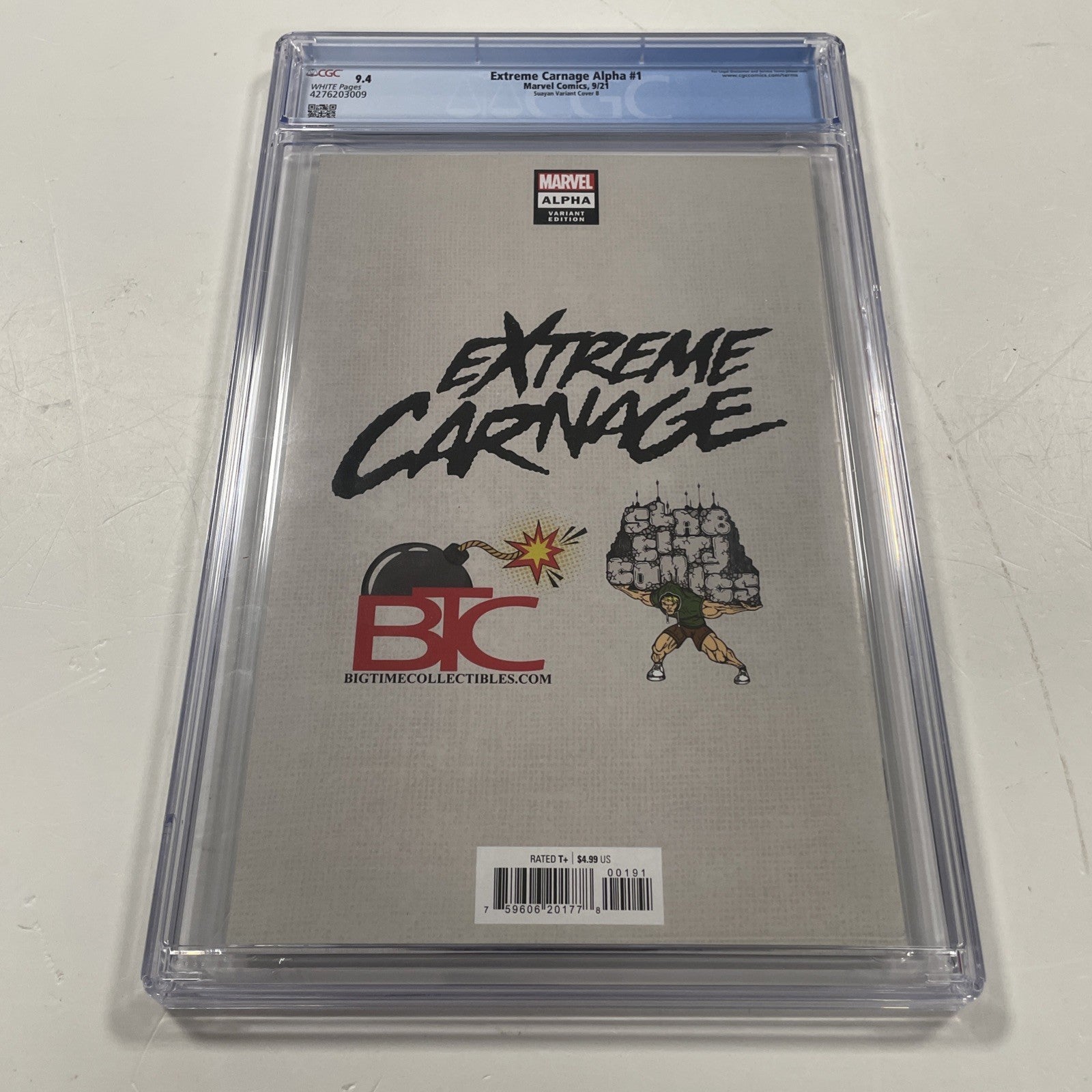 Extreme Carnage Alpha #1 2021 CGC 9.4 White Pages Mico Suayan Virgin Variant4