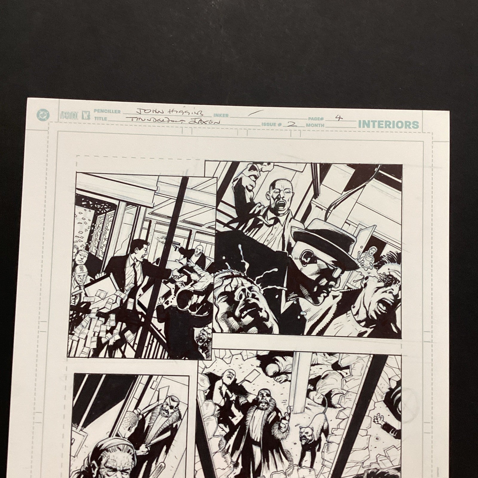 Original Artwork for Thunderbolt Jaxon #2 Page 4 By John Higgins 20062
