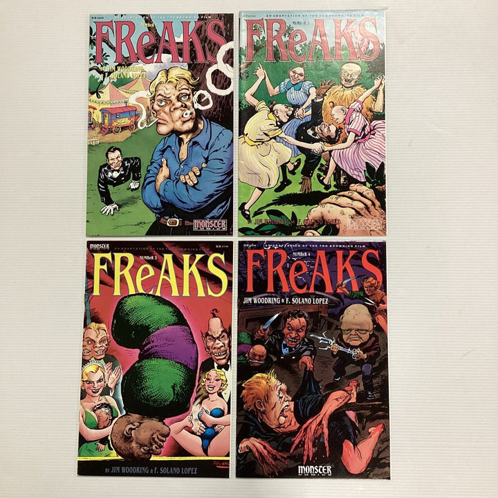 Freaks #1-4 1992 FN/VF Monster Comics (2)