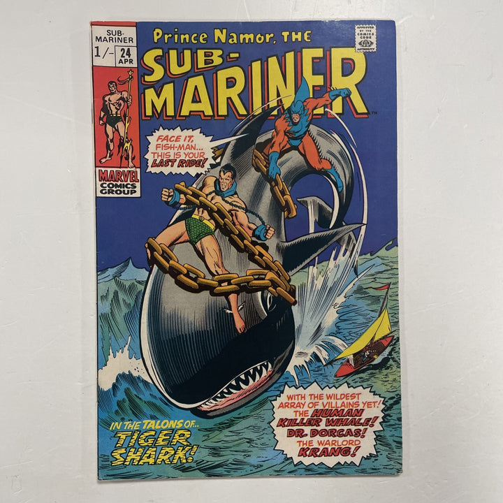 Sub-mariner #24 1970 FN- Pence Copy0