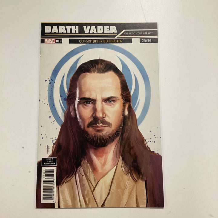 Star Wars Darth Vader #19 2017 Qui-Gon Jinn Galactic Icons Variant0