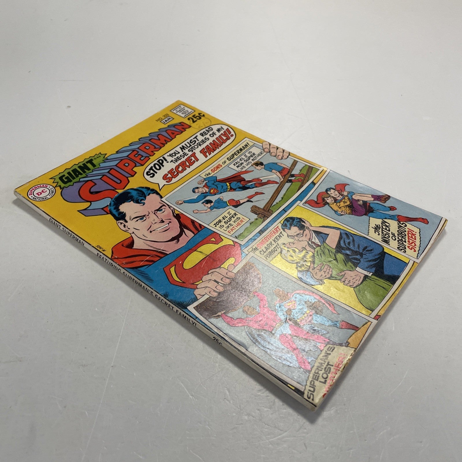 Superman #222 1970 FN Pence Stamp3