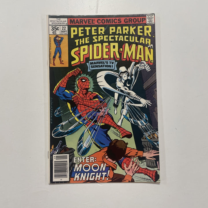 Peter Parker The Spectacular Spider-man #22 1978 VF/NM 1st Moon Knight Meeting0