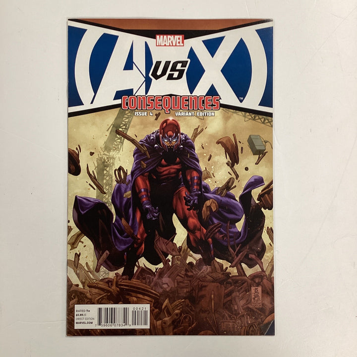 A Vs X Consequences #4 2012 VF/NM Mark Brooks 1:40 Magneto Variant0