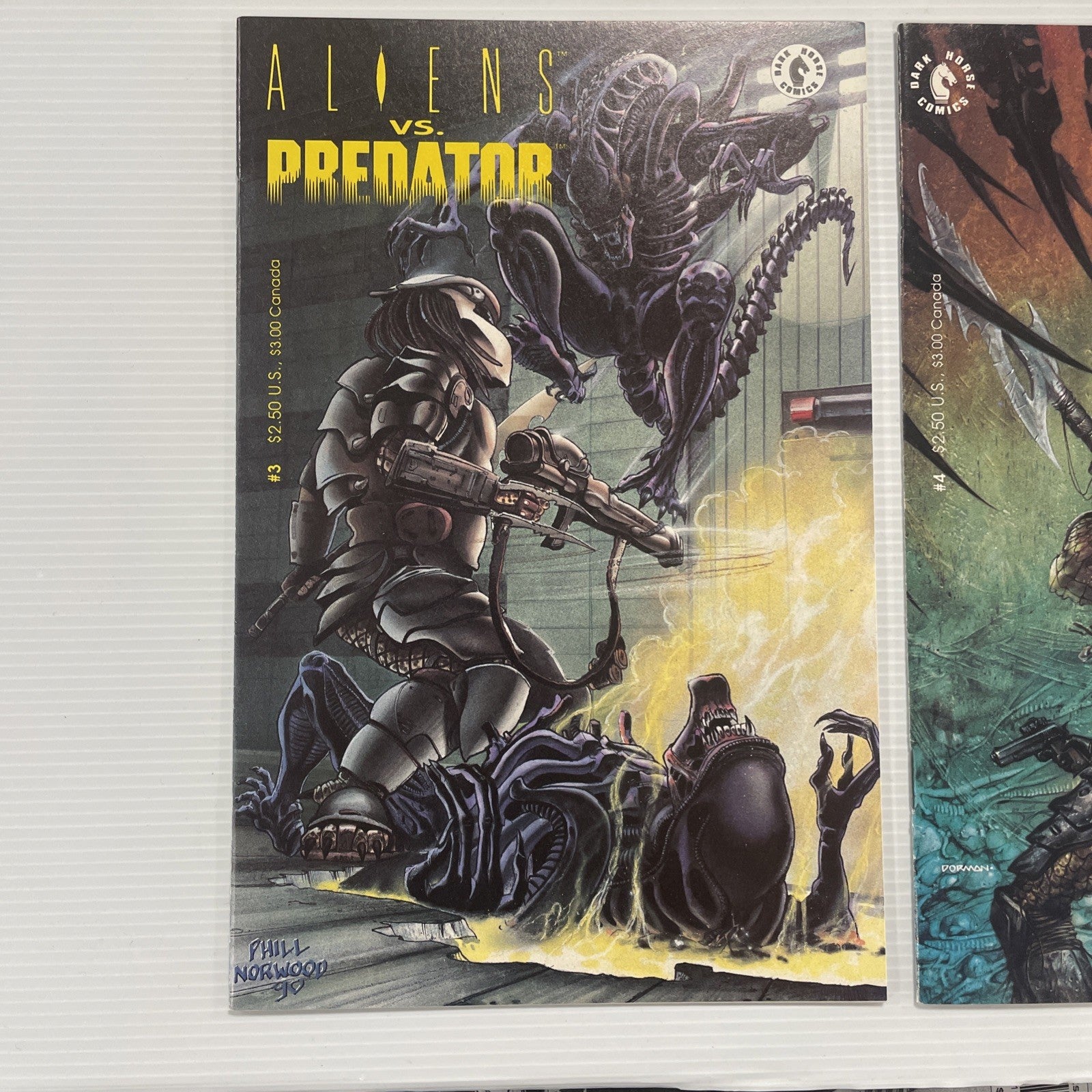 Aliens vs Predator #0 #1-4 1990 Avg. FN/VF Complete Set Dark Horse Comics4