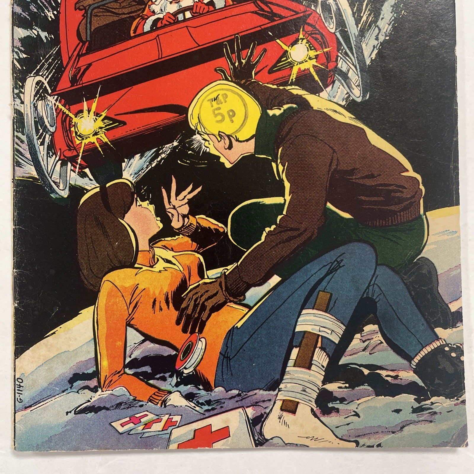 Hot Wheels #6 Dc Comics 1971 VG/FN Neal Adams Santa Cover Last Issue Pence Stamp2