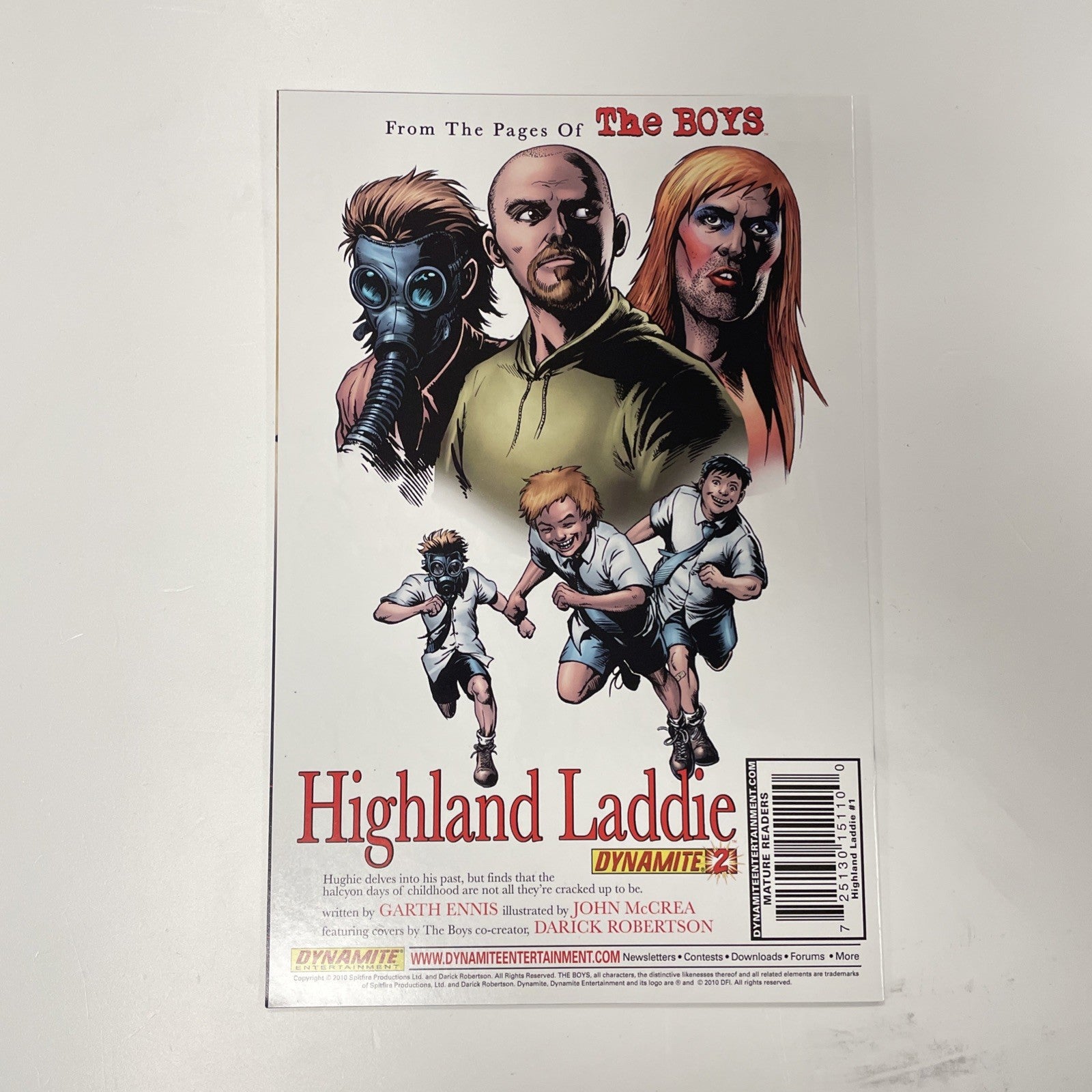 The Boys Highland Laddie #1 2010 NM Black & White 1:25 Sketch Variant4