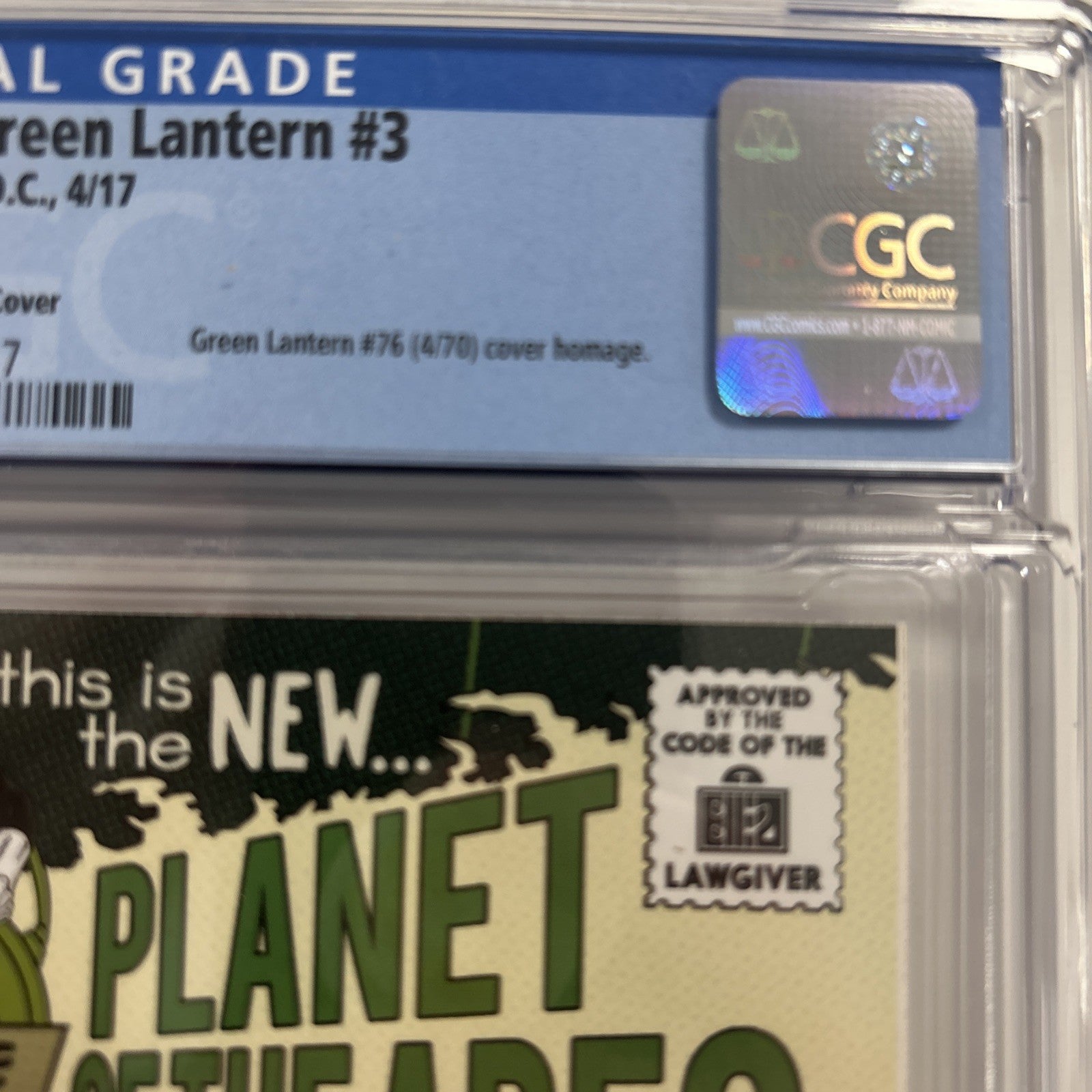 Planet of the Apes/Green Lantern #3 2017 CGC 9.8  Rivoche 1:20 Variant5