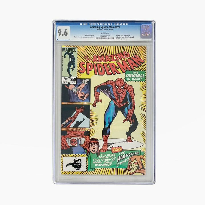 Amazing Spider-Man #259 Vol. 1 GCG 9.6 Slabbed Comic, 1984 Cent copy