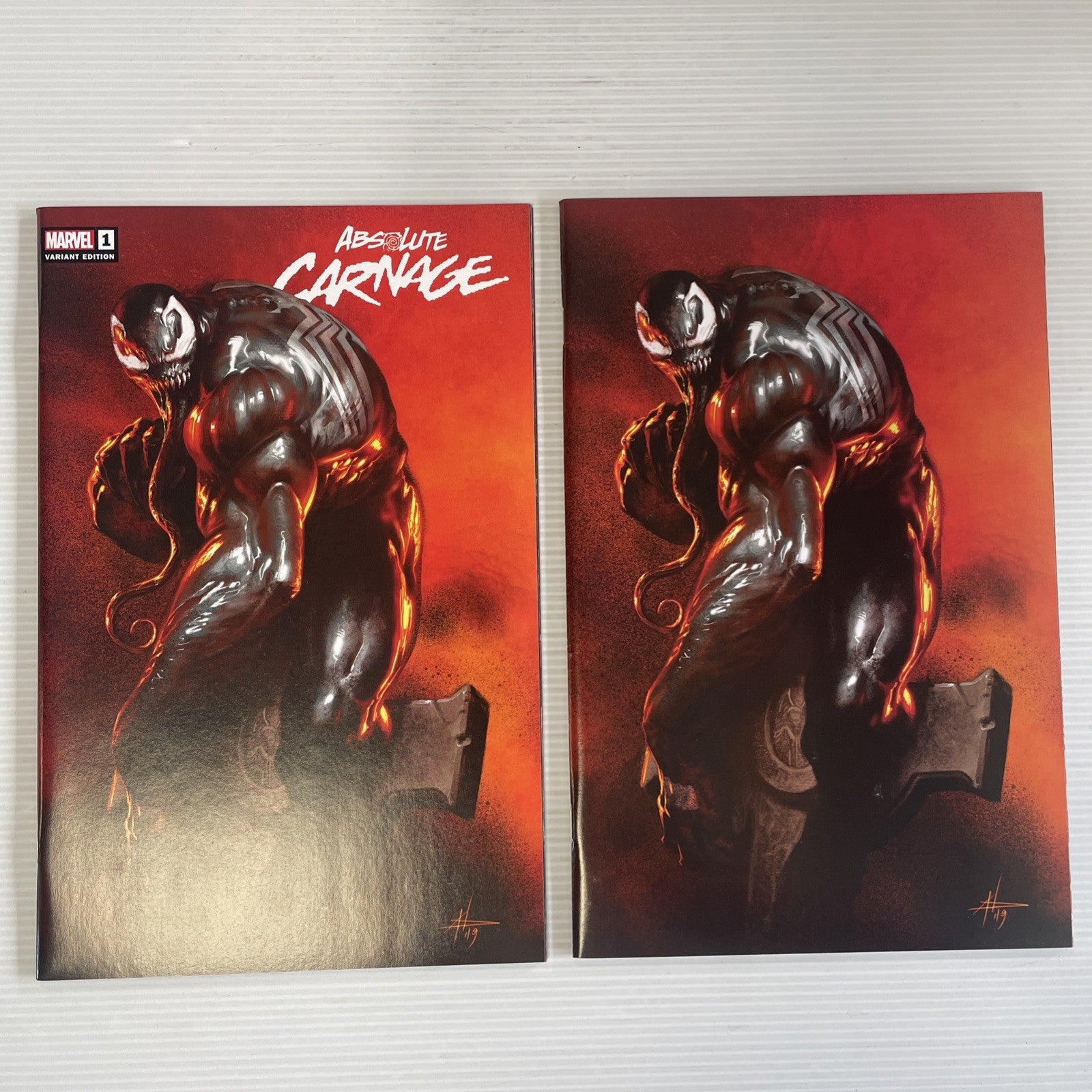 Absolute Carnage #1 2019 NM Gabriele Dell’Otto Venom Trade & Virgin Variant0
